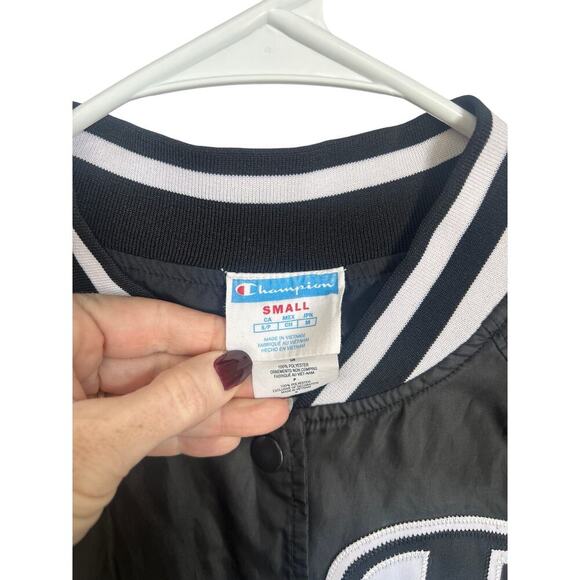 Champion Black and White Varsity Bomber style Vintage Jacket size Small - Picture 4 of 7